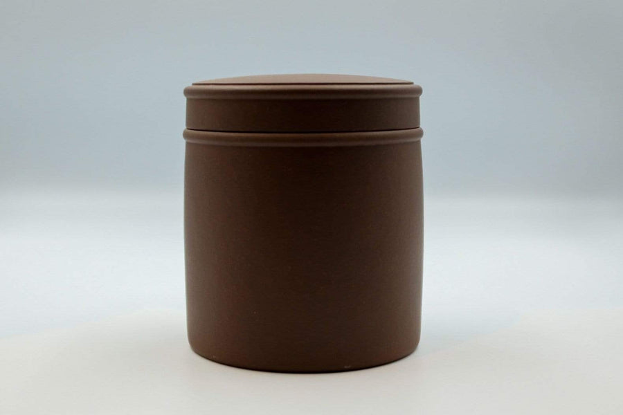 Cylinder Yixing Jar - With Carving