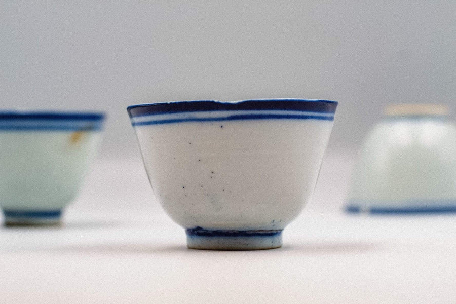 Blue Line Cup (Late Qing Dynasty) - Large - 2nd Grade
